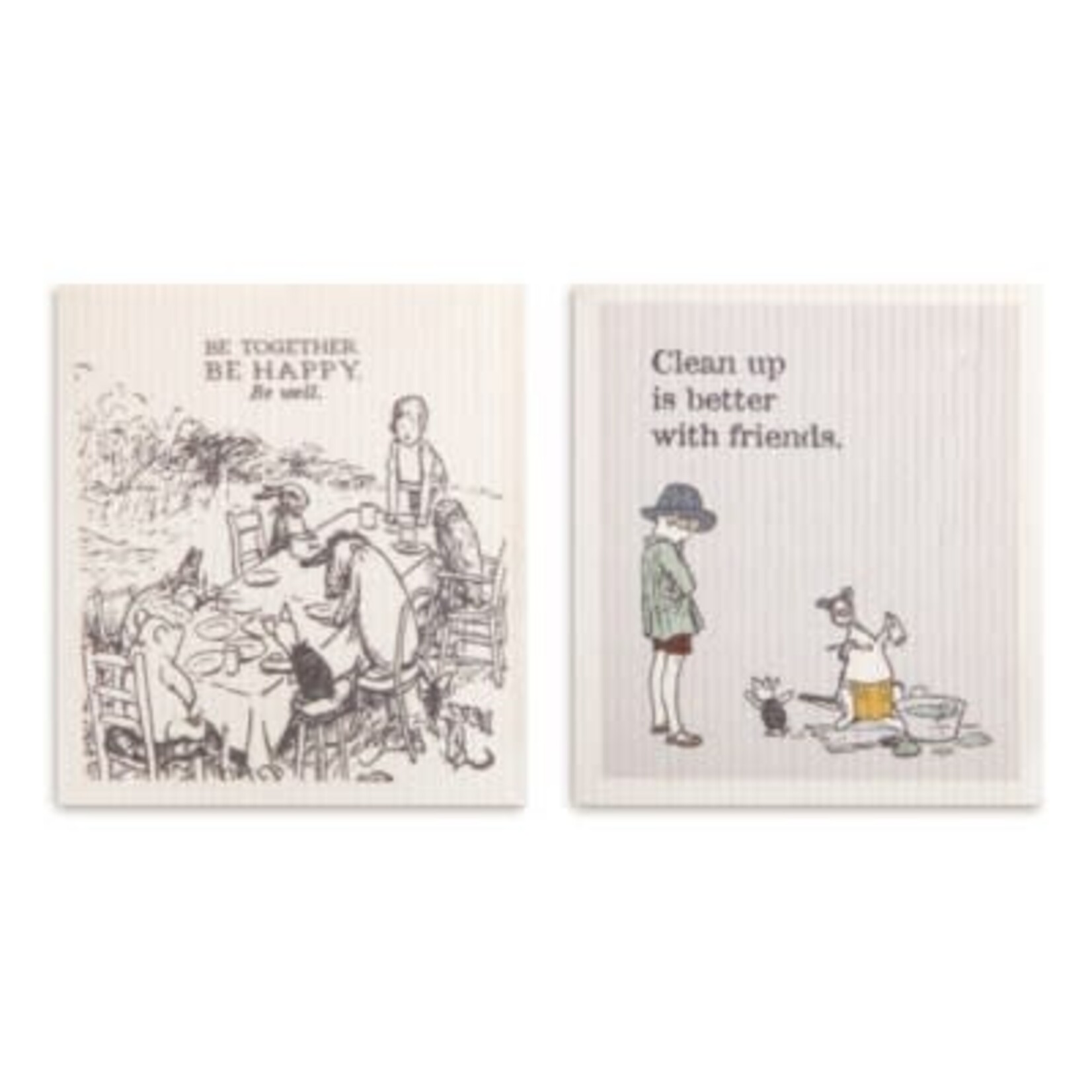 DEMDACO DEMDACO Winnie the Pooh Dish Cloth S/2 - Better With