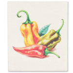 ABBOTT ABBOTT Swedish Dish Cloth - Trio of Peppers