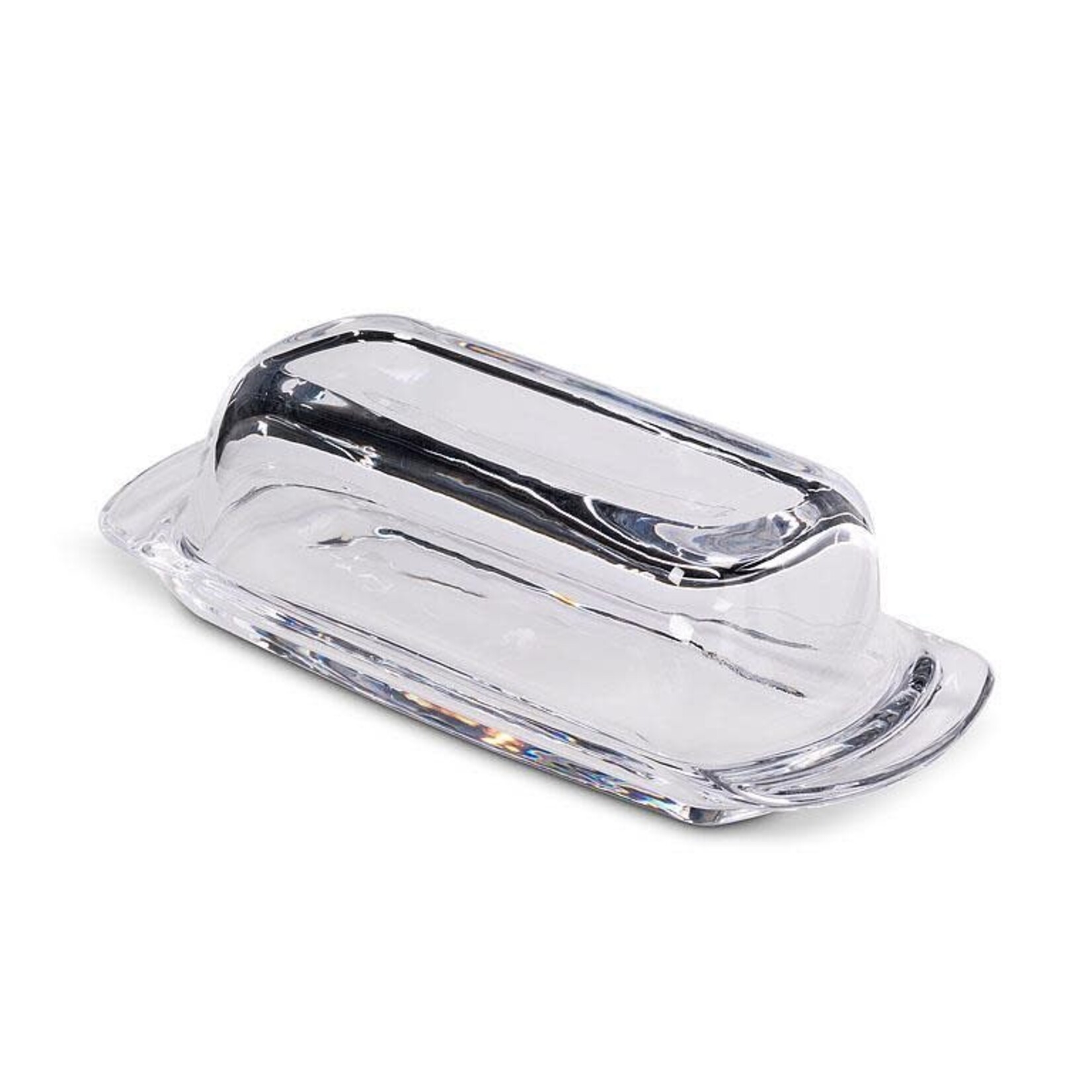 ABBOTT ABBOTT Simple Covered Glass Butter Dish 7.5"