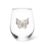 ABBOTT ABBOTT Stemless Wine Glass With Jewel Butterfly
