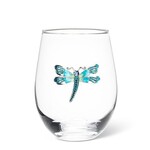 ABBOTT ABBOTT Stemless Wine Glass With Jewel Dragonfly