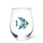 ABBOTT ABBOTT Stemless Wine Glass With Jewel Fish
