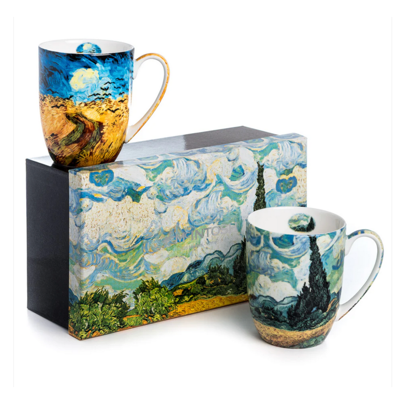 MCINTOSH MCINTOSH Van Gogh Wheatfields Mugs S/2