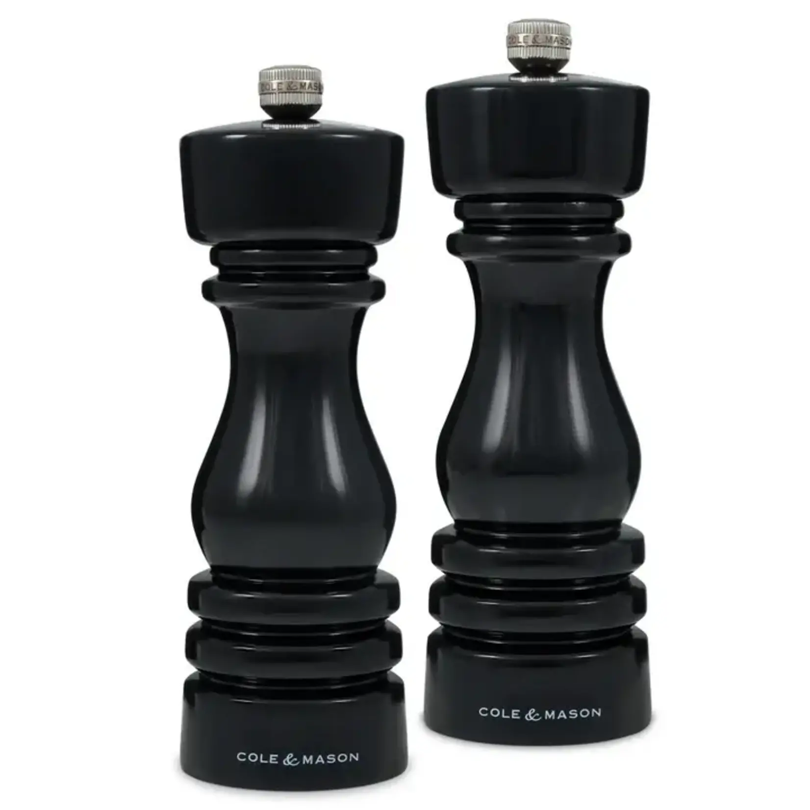 COLE & MASON COLE & MASON London Black Gloss Salt & Pepper Set 7"