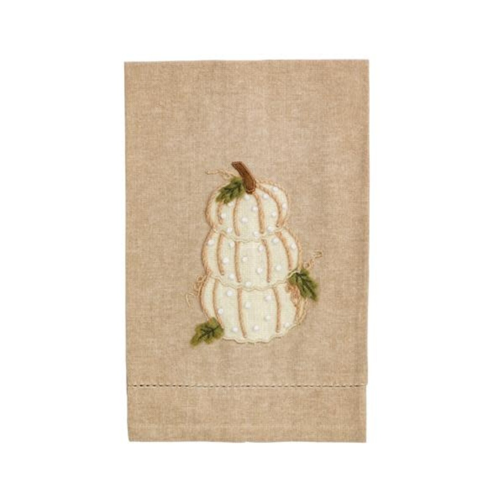 MUD PIE MUD PIE French Knot Tea Towel Pumpkin