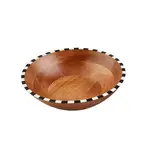 MUD PIE MUD PIE Checkered Bowl  Large 13"