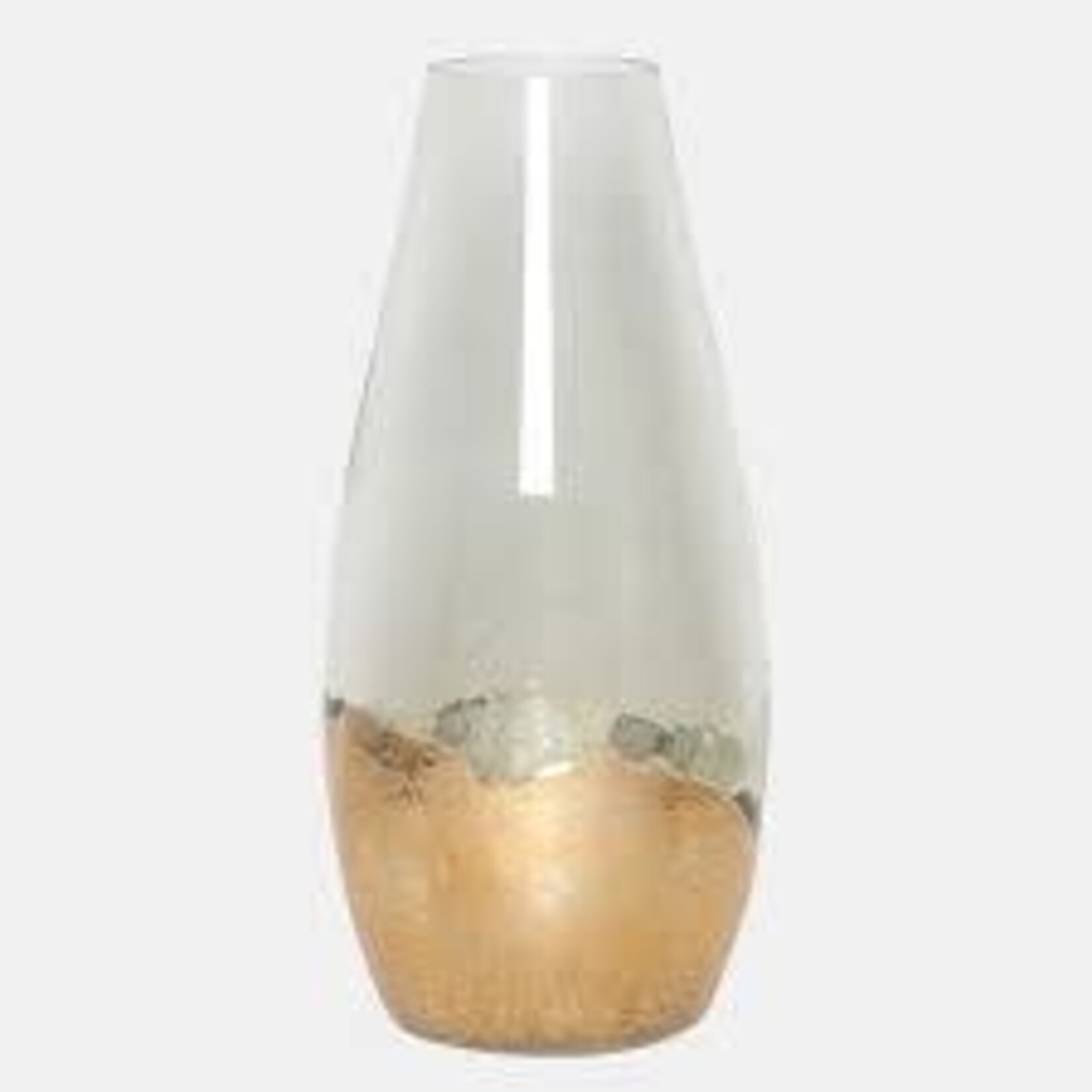 SAGEBROOK HOME SAGEBROOK HOME 15" GOLD DIPPED VASE