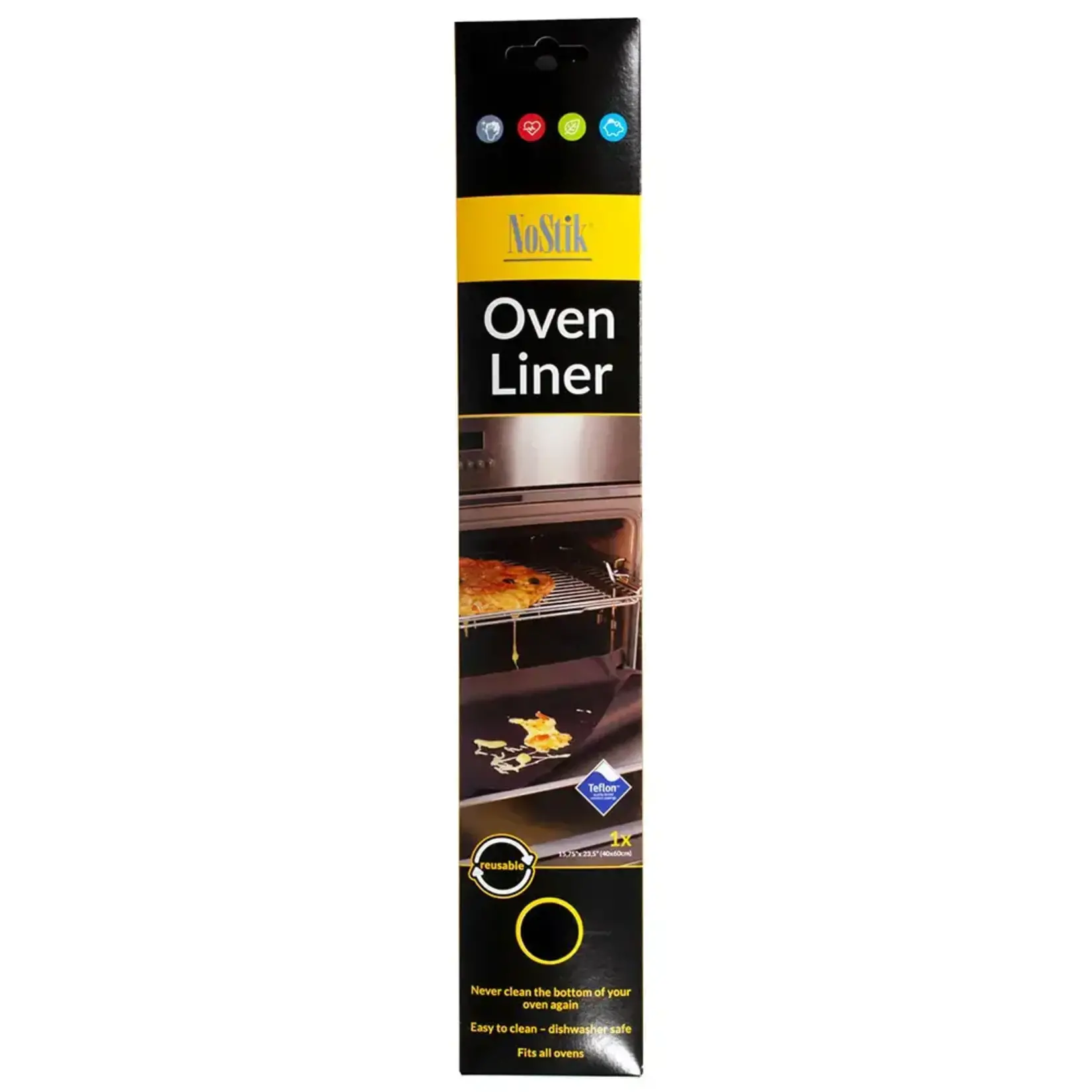 NOSTIK NOSTIK Reusable Oven Liner 40x50cm - Black