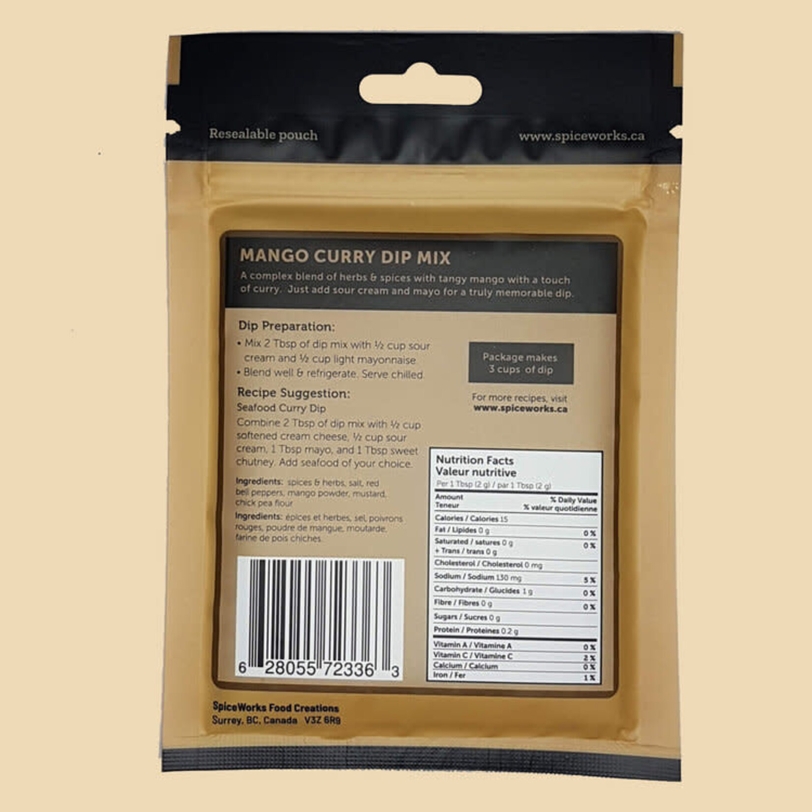 SPICE WORKS SPICE WORKS Mango Curry Dip 50g