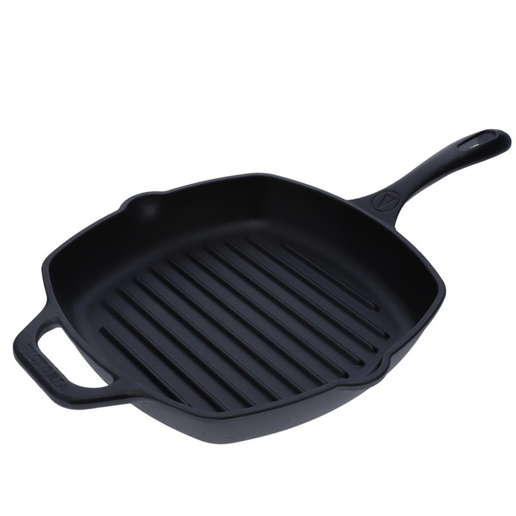 VICTORIA Cast Iron Grill Pan 25cm