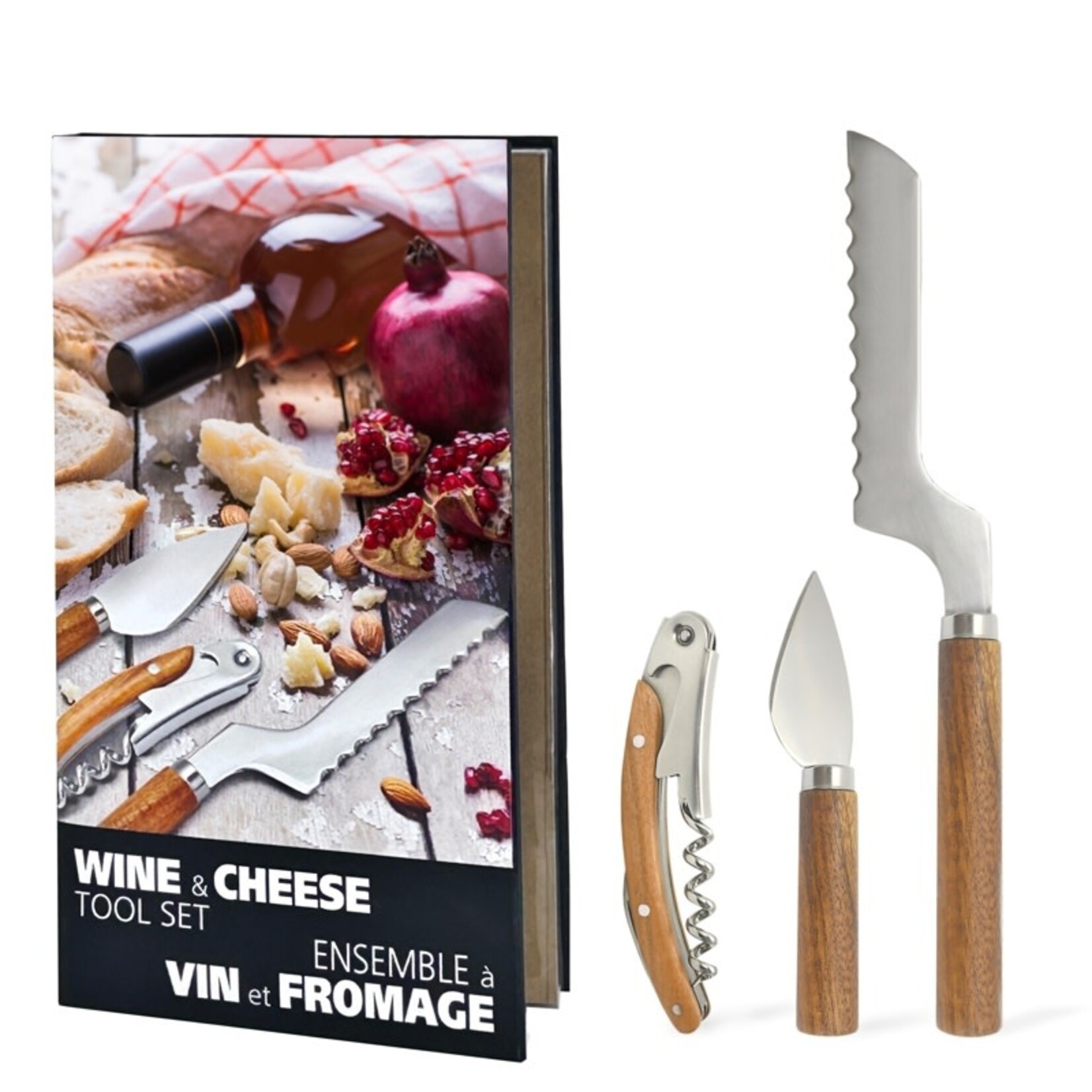 NATURAL LIVING NATURAL LIVING  3 Piece Wine and Cheese Tool Set