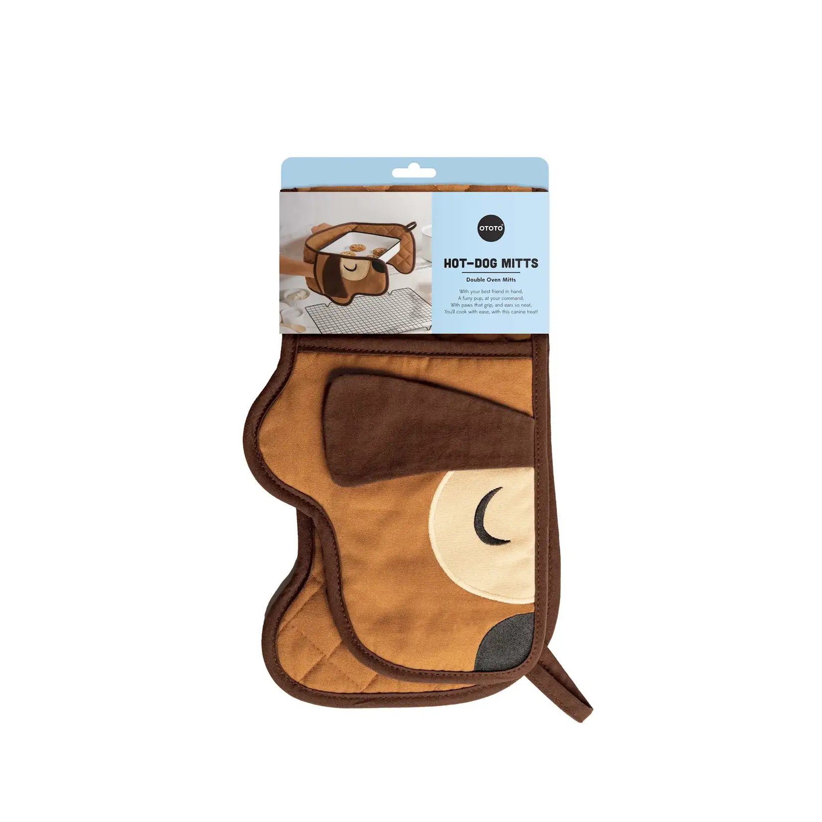 OTOTO Hot Dog Double Oven Mitts