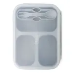 1GIFT Collapsible Silicone Meal Prep Container - Gray