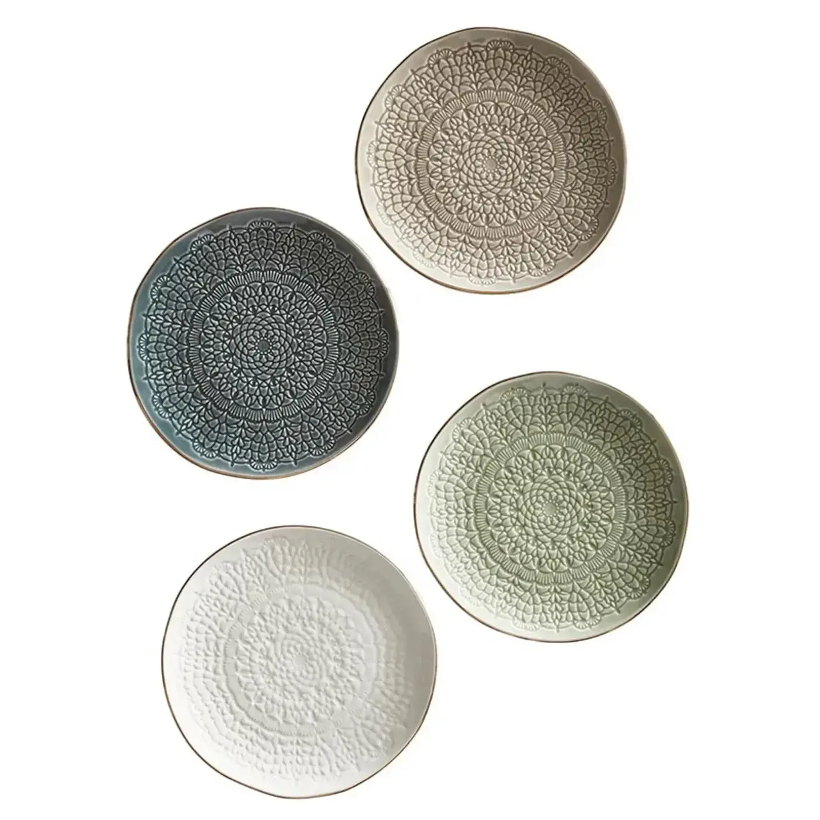 CREATIVE BRANDS CREATIVE BRANDS  Ceramic Stamped Appie Plates S/4