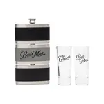 MAD MAN MAD MAN Wedding Flask Set - Best Man