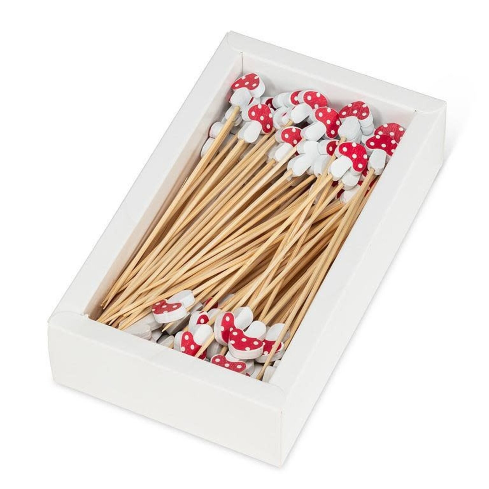 ABBOTT ABBOTT Mushroom Party Pick 100pc  - 4.5"L