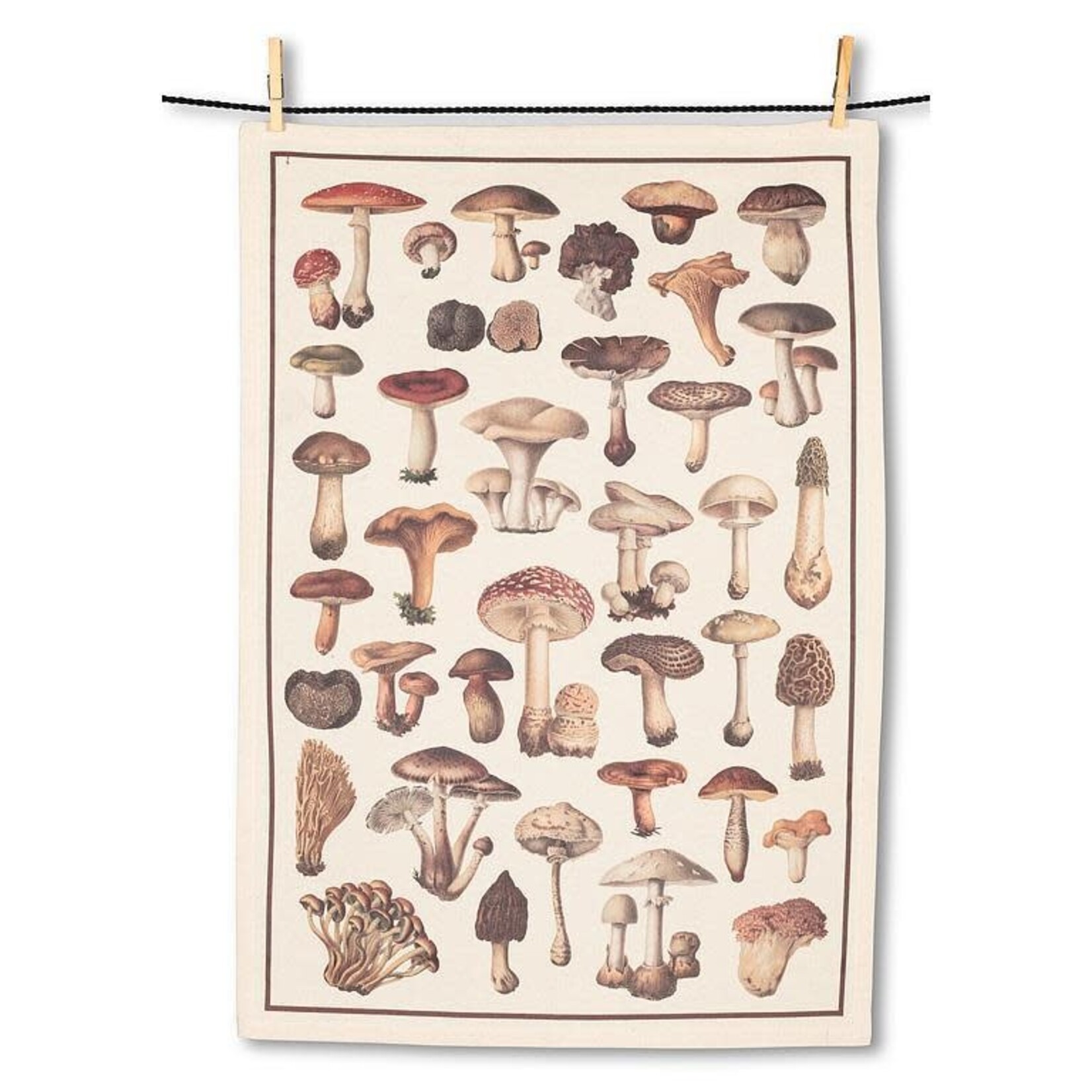 ABBOTT ABBOTT Tea Towel - Natural Mushrooms