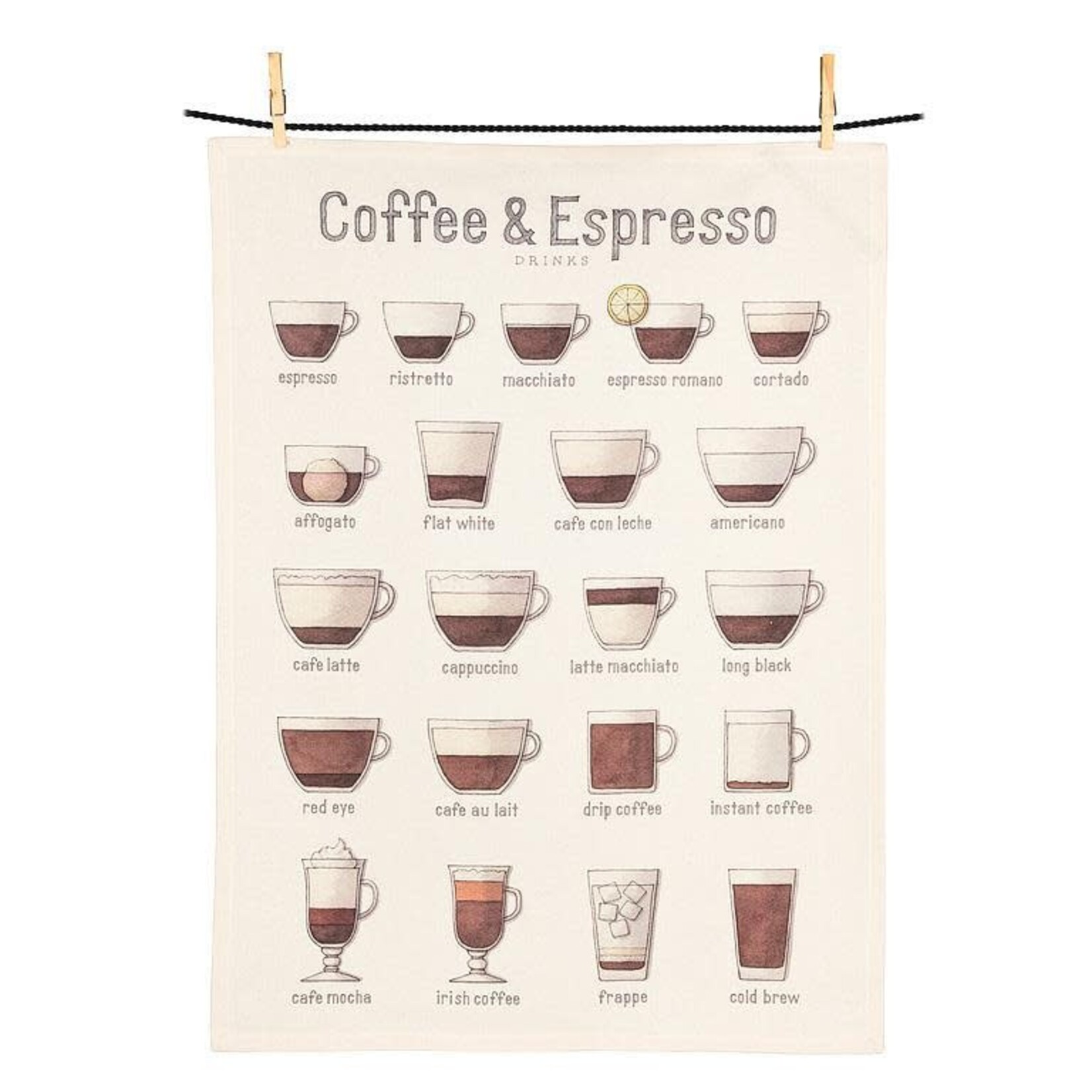 ABBOTT ABBOTT Tea Towel - Coffee & Espresso