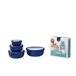 MEPAL MEPAL Cirqula S/4 Round Bowl - Vivid Blue