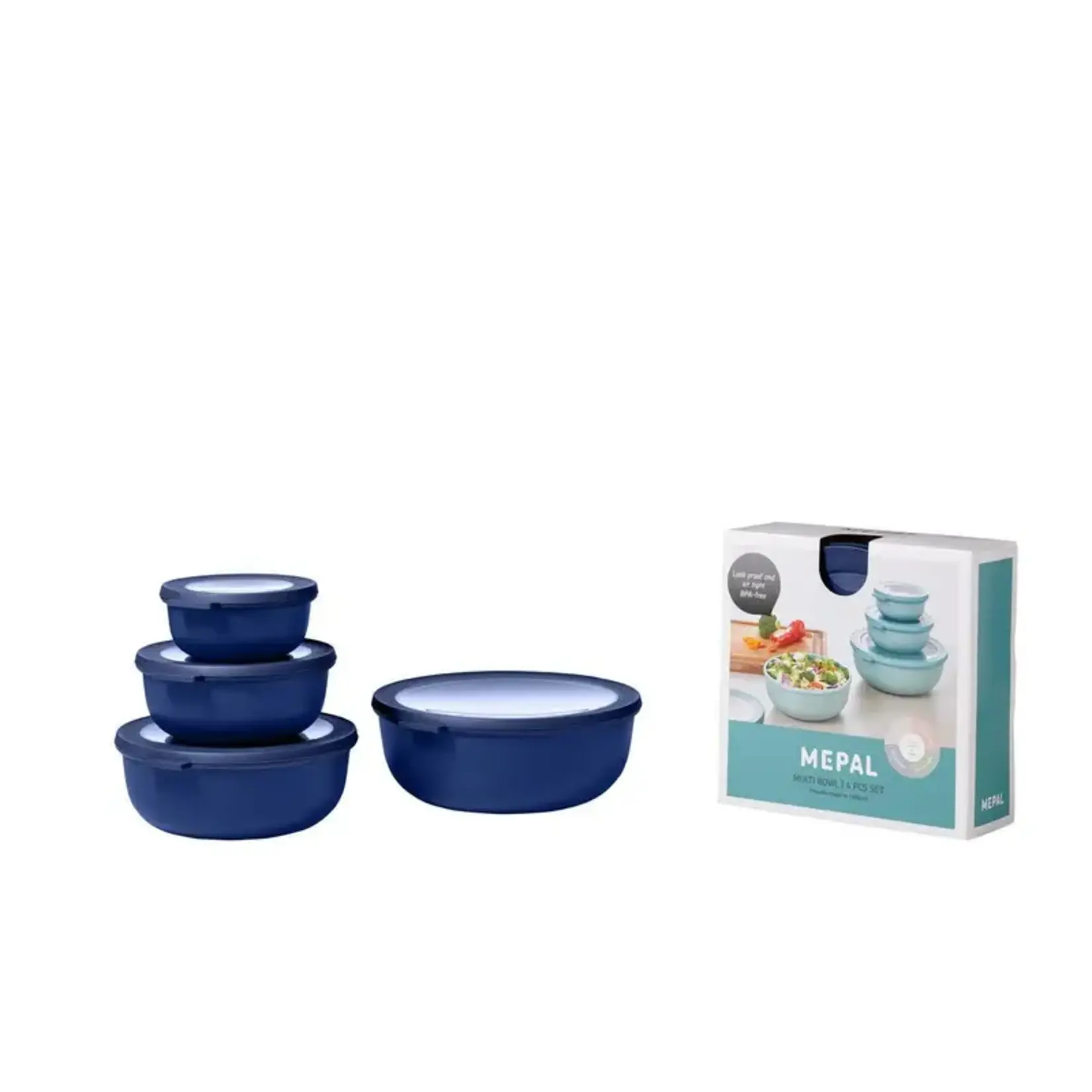 MEPAL MEPAL Cirqula S/4 Round Bowl - Vivid Blue