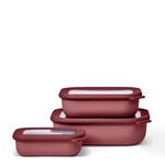 MEPAL MEPAL Cirqula S/3 Rectangular Shallow Bowl - Vivid Mauve