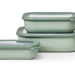 MEPAL MEPAL Cirqula S/3 Rectangular Shallow Bowl - Jade