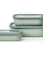MEPAL MEPAL Cirqula S/3 Rectangular Shallow Bowl - Jade