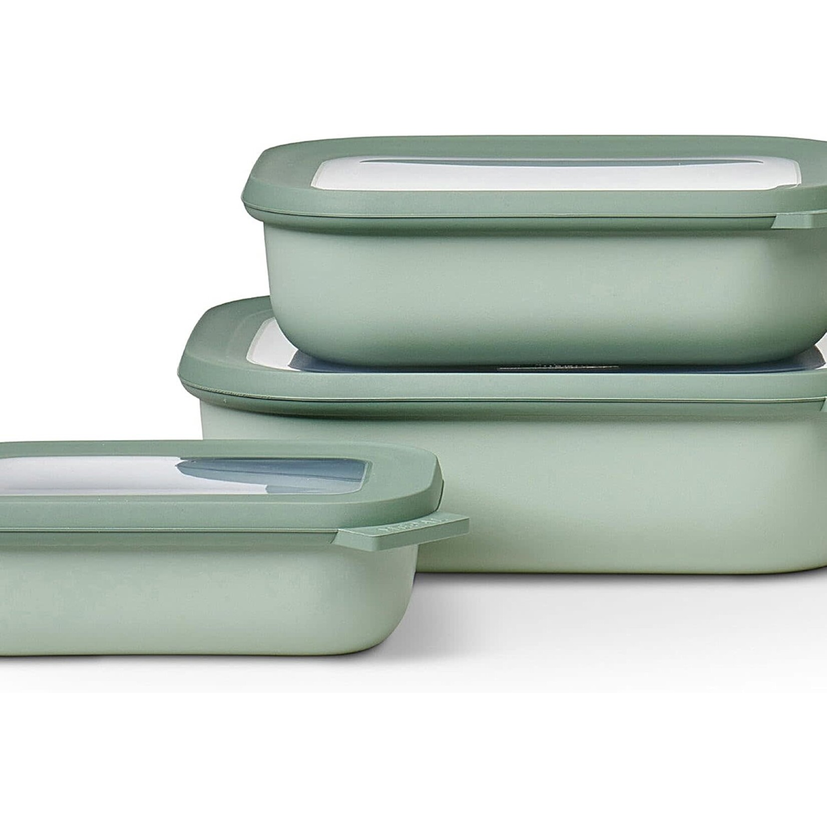 MEPAL MEPAL Cirqula S/3 Rectangular Shallow Bowl - Jade