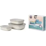 MEPAL MEPAL Cirqula S/3 Rectangular Shallow Bowl - White