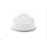 PORT STYLE White Cake Dome 33x14cm