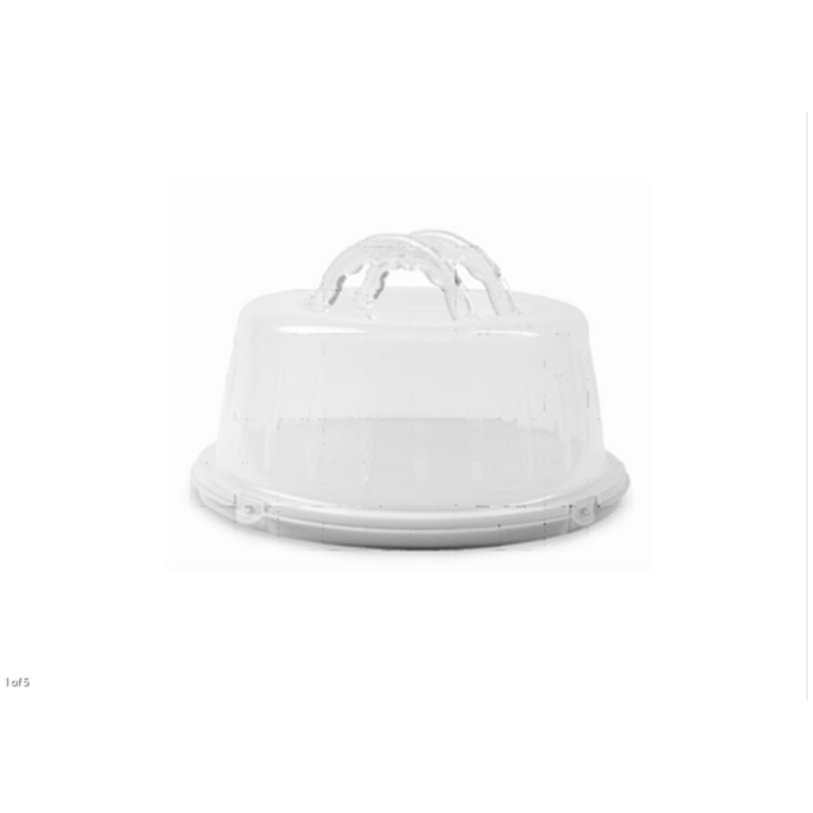 PORT STYLE White Cake Dome 33x14cm