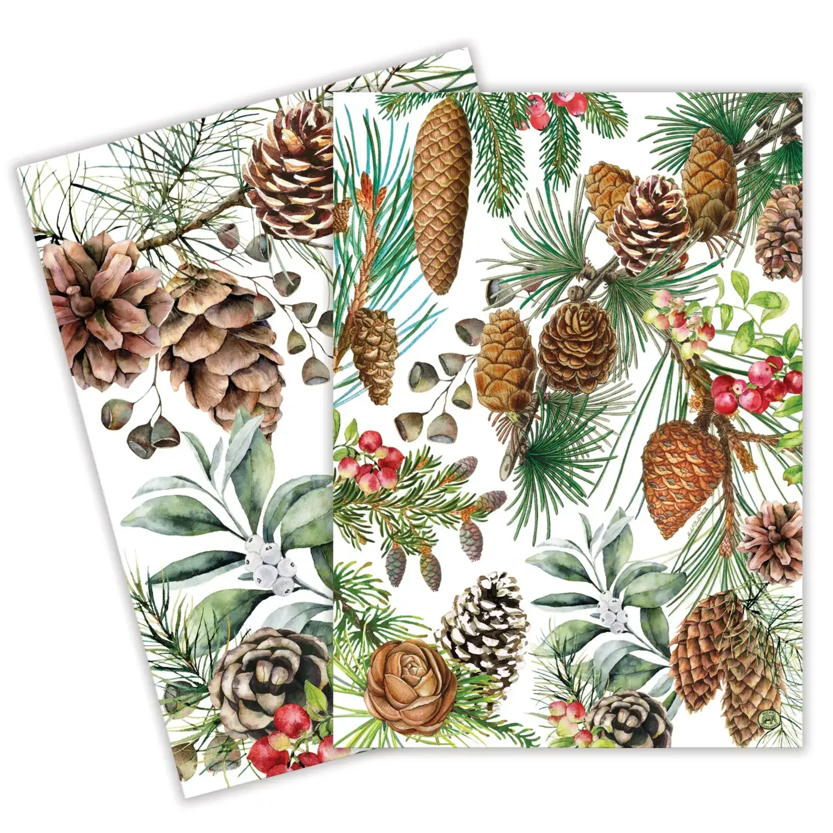 MICHEL DESIGN WORKS MICHEL DESIGN Holiday Tea Towel S/2 - White Spruce