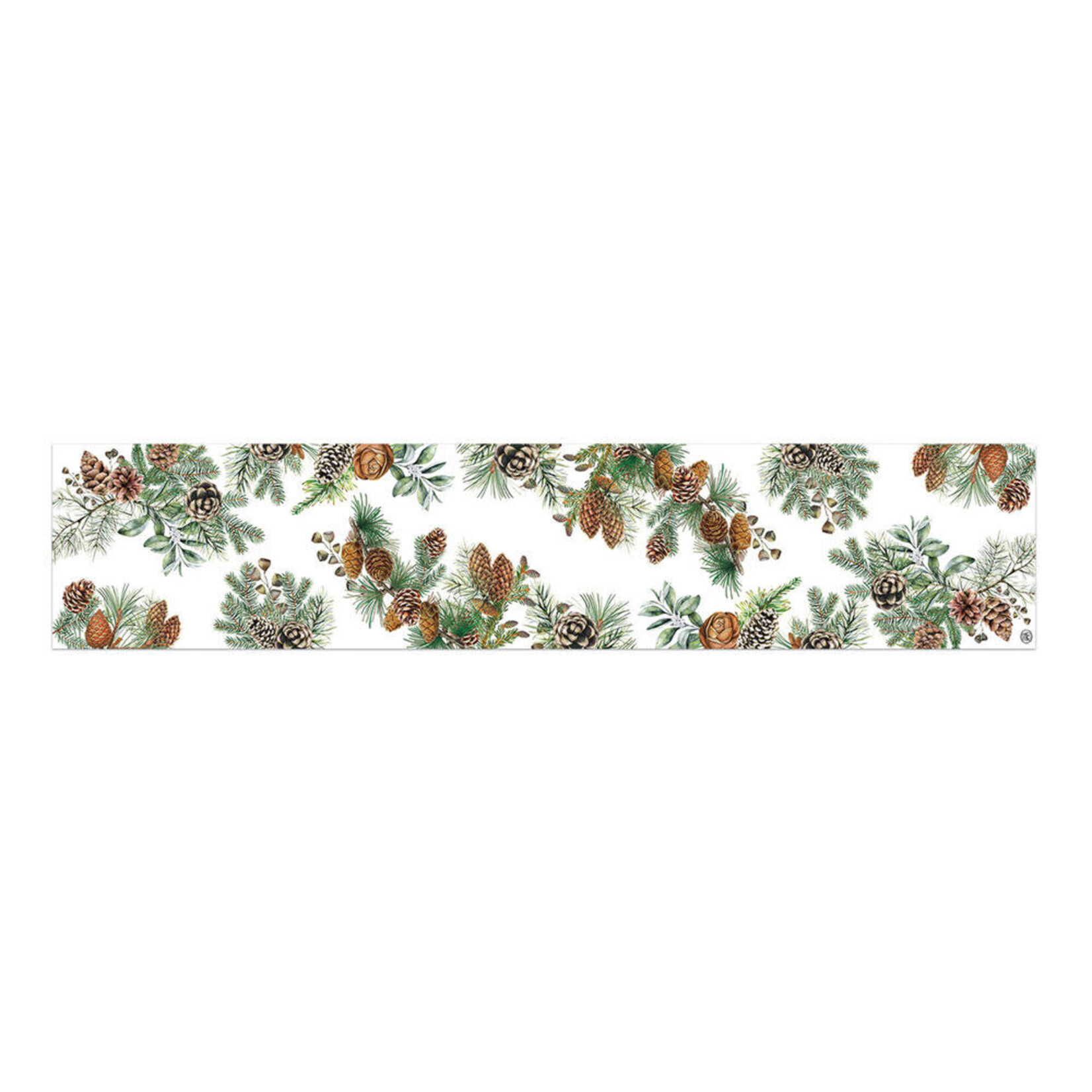 MICHEL DESIGN WORKS MICHEL DESIGN Holiday Cotton Table Runner - White Spruce