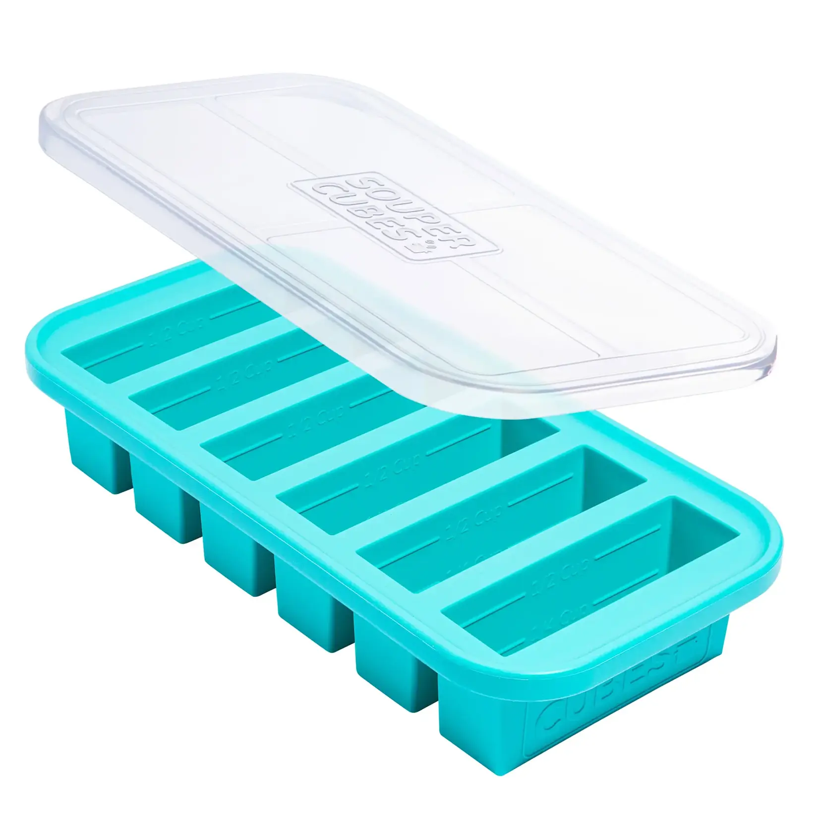 SOUPER CUBES SOUPER CUBES 1/2 Cup  Tray - Aqua