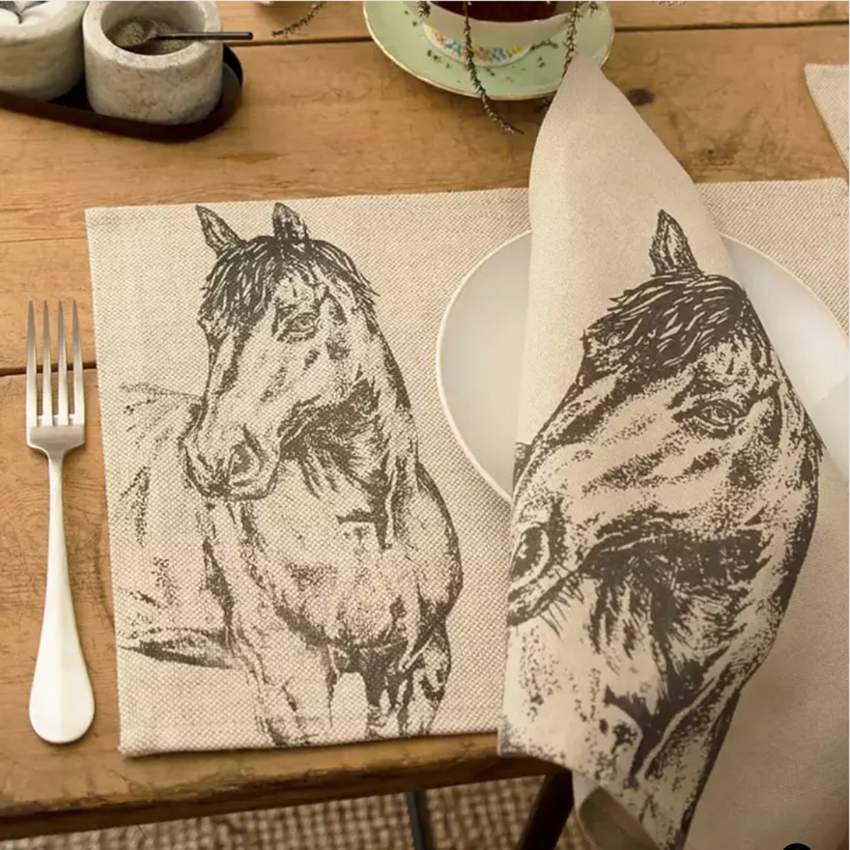 SELBRAE HOUSE SELBRAE HOUSE Linen Napkins S/4 - Horse