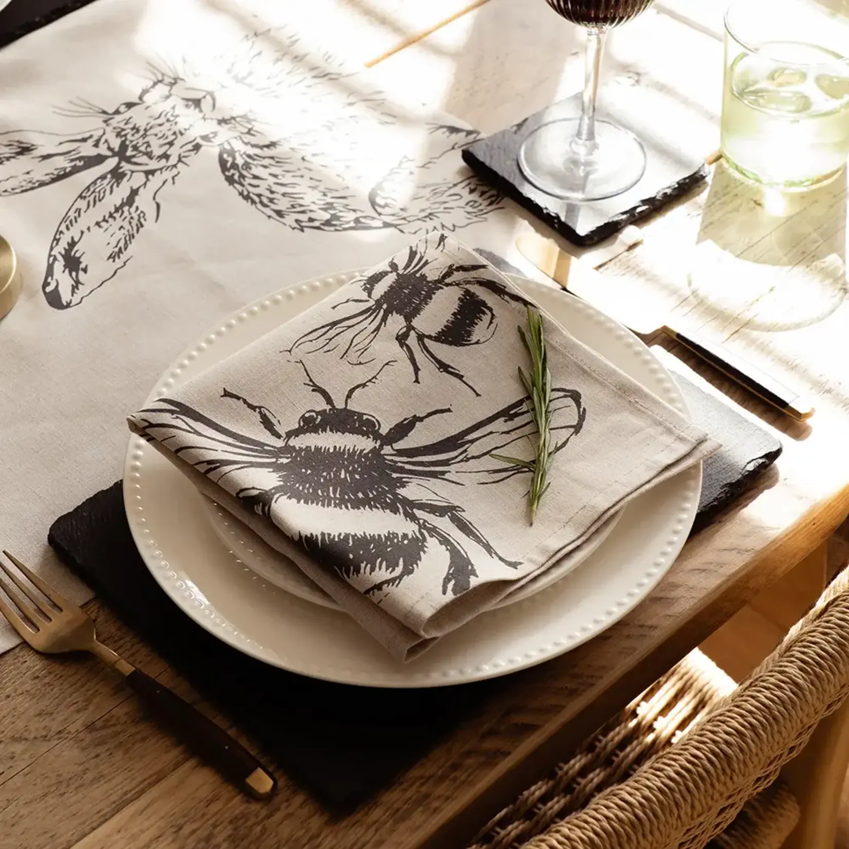 SELBRAE HOUSE SELBRAE HOUSE Linen Napkins S/4 - Bee
