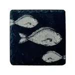 SELBRAE HOUSE SELBRAE HOUSE Single Slate Coaster - Fish Repeat