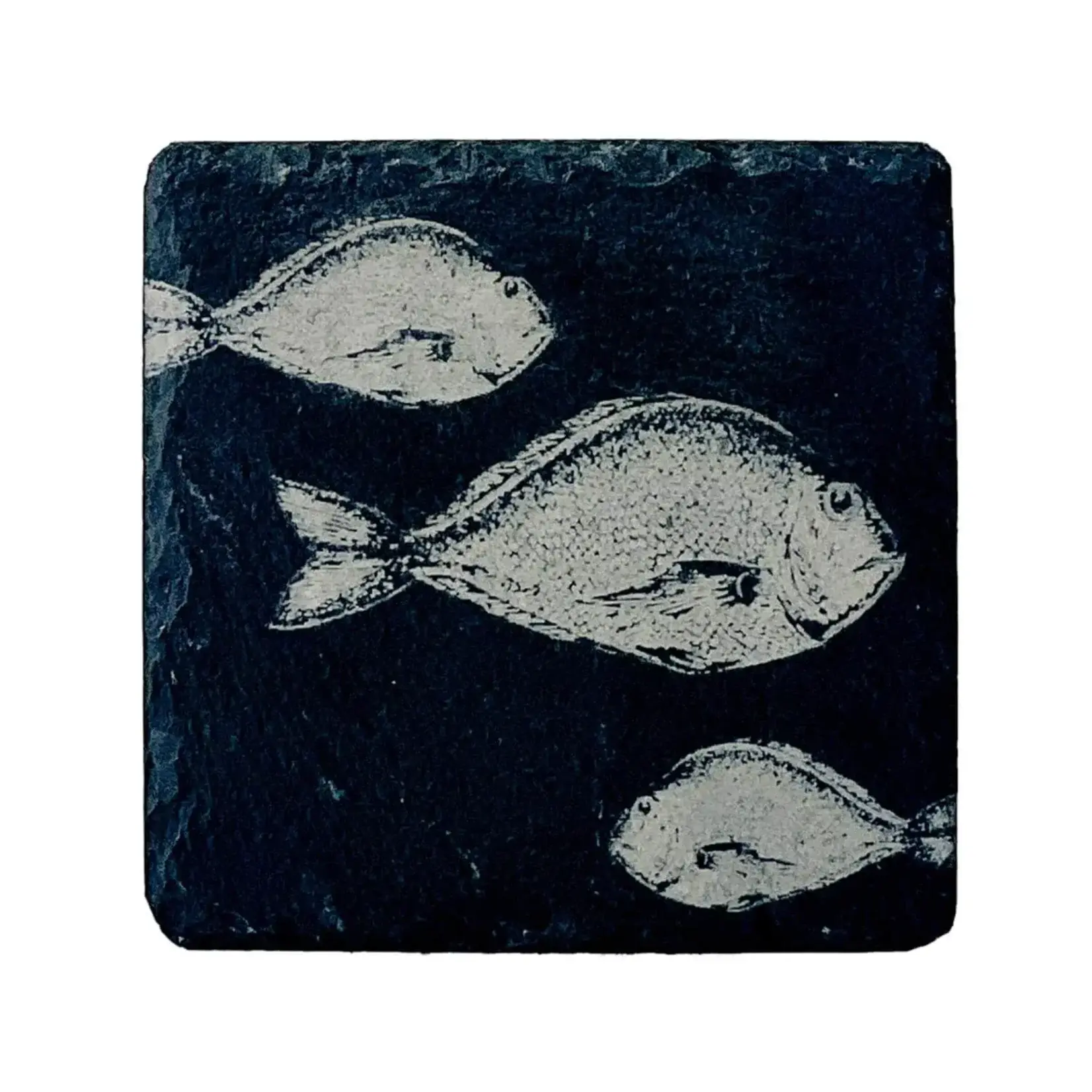 SELBRAE HOUSE SELBRAE HOUSE Single Slate Coaster - Fish Repeat
