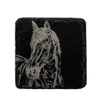 SELBRAE HOUSE SELBRAE HOUSE Single Slate Coaster - Horse