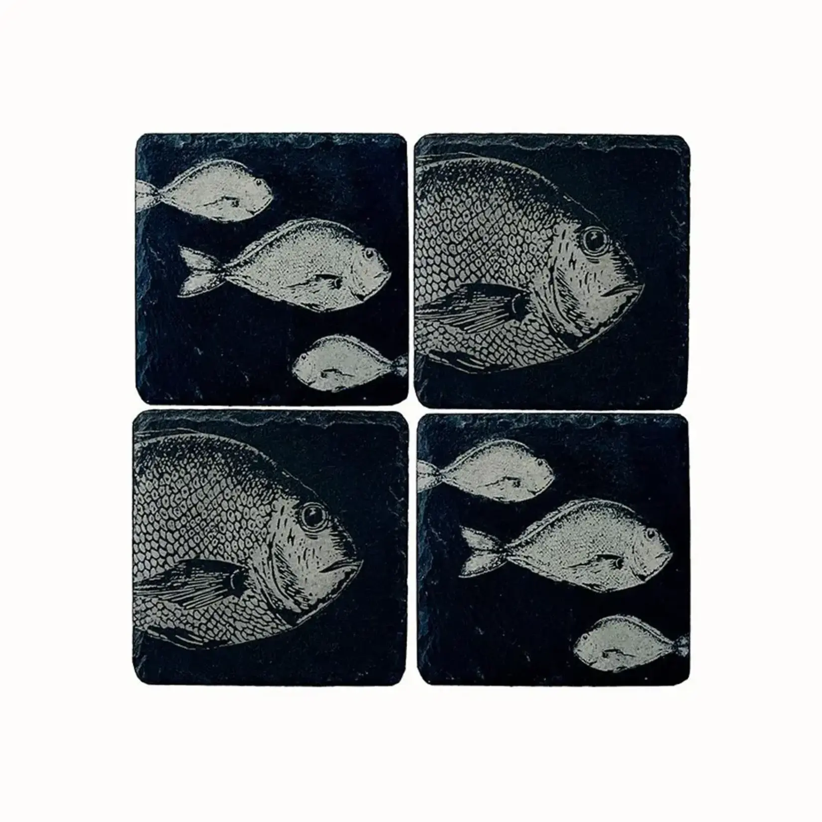 SELBRAE HOUSE SELBRAE HOUSE Slate Coasters S/4 - Fish Mix