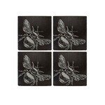 SELBRAE HOUSE SELBRAE HOUSE Slate Coasters S/4 - Bee