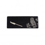 SELBRAE HOUSE SELBRAE HOUSE Mini Slate Cheese Board with Knife - Tawny Owl