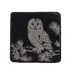 SELBRAE HOUSE SELBRAE HOUSE Single Slate Coaster - Tawny Owl