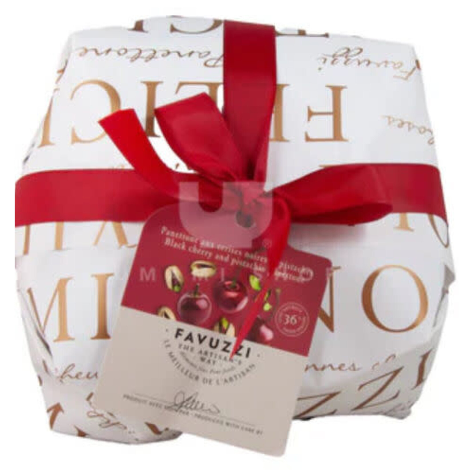 FAMIGLIA FAVUZZI FAVUZZI Black Cherry & Pistachio Panettone (SEASONAL)