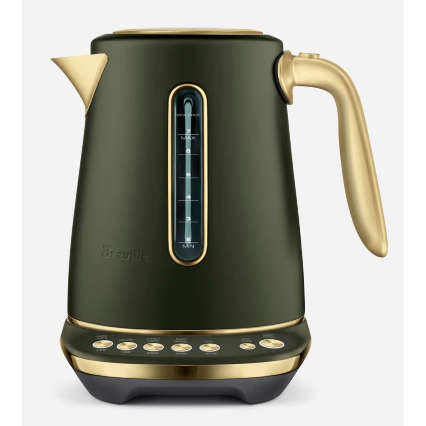 BREVILLE BREVILLE Luxe Smart Kettle - Olive Tapenade/Brass REG $339.99