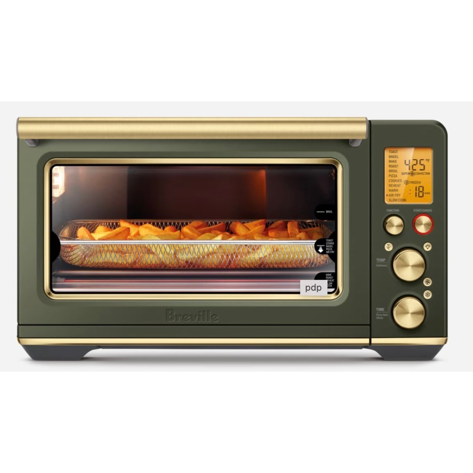 BREVILLE BREVILLE Smart Oven Air Fryer - Olive Tapenade/Brass REG $579.99
