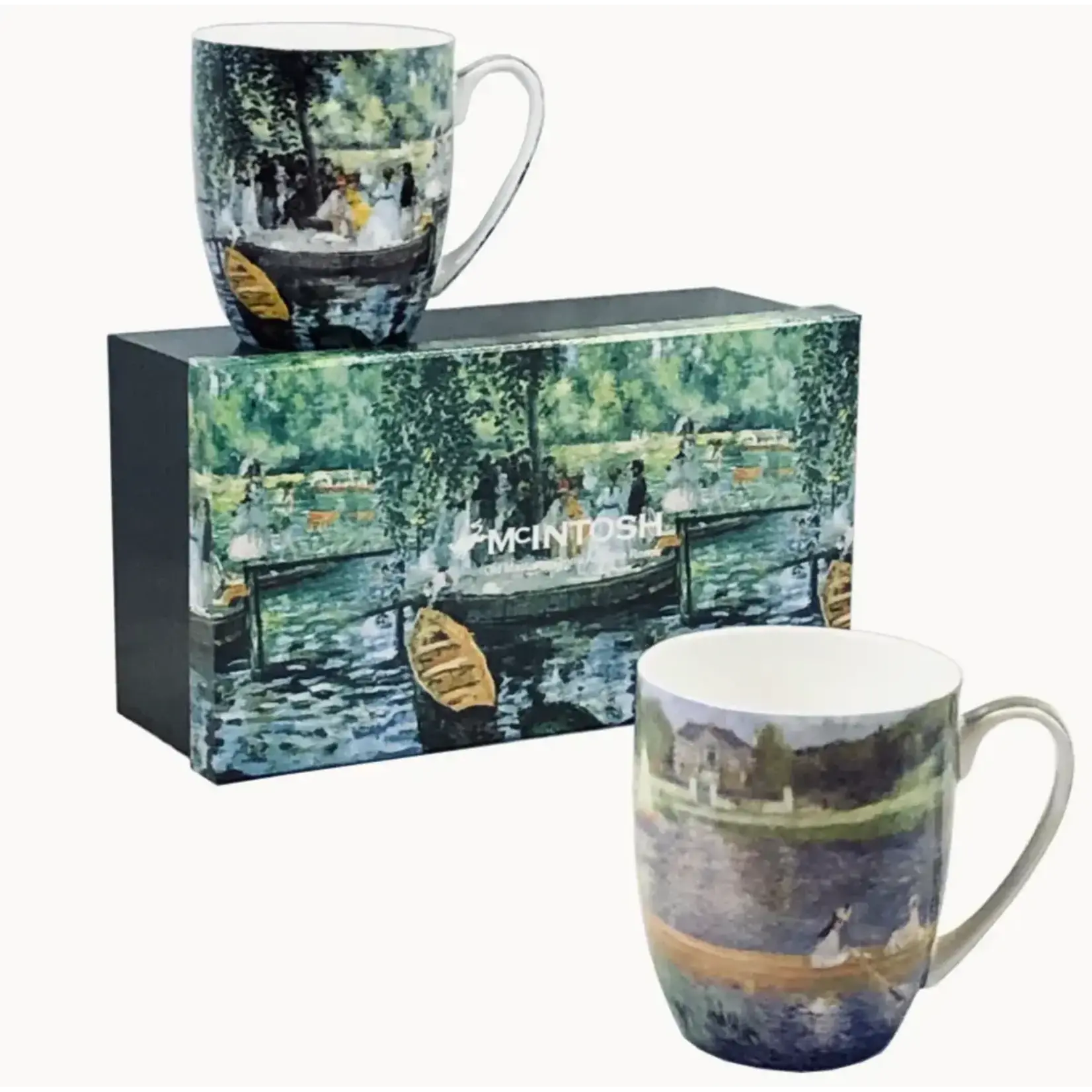 MCINTOSH MCINTOSH Renoir Boating Scenes Mugs S/2