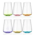 BOHEMIA CRYSTAL BOHEMIA CRYSTAL OF Tumbler Rainbow Fresh Assorted X6