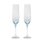 BOHEMIA CRYSTAL BOHEMIA CRYSTAL Lustre Champagne Flute - Ceylon Blue