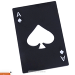 MAD MAN MAD MAN Ace of Spades Bottle Opener - Black Stainless